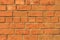 Smooth red brick wall, grunge modern texture, loft and industrial style.