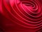 Smooth red shape. Twisted liquid substance. Delicate wavy surface. Vector 3d illustration.