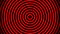 Smooth relaxing abstract background. Animated pulsating circles or radio waves. red, black