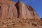 Smooth Rock Cliffs in a Desert Canyon