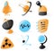 Smooth science icons