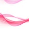 Smooth soft abstract pink lines over white