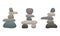 Smooth Stones and Pebbles Balancing on Each Other Creating Tower Vector Set