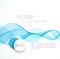 Smooth wave stream line abstract header layout