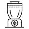 Smoothie blender icon, outline style