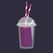 Smoothie with different flavours, take away. Healthy fresh juice