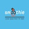 Smoothie logotype with funny face