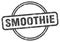 smoothie stamp. smoothie round vintage grunge label.