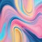 smoothly melting oil art paints, pink, blue, yellow, gold sparcles, smooth lines, pastel colors, abstract background
