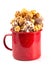 Smore Flavored Popcorn in a Camping Mug