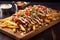 smothered chili cheese fries on a breadboard