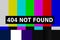 SMPTE color bars 404 not found clean