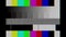 SMPTE color bars with Glitch effect. Signal TV Test. SMPTE color stripe technical problems and swipe picture.