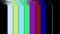 SMPTE color bars with Glitch effect. SMPTE color stripe technical problems and distortion picture.