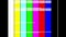 SMPTE color bars with Glitch effect. Test pattern from a tv transmission with colorful bars. Color Bars data glitches.