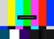 SMPTE color bars vector illustration. Analog and NTSC standard t
