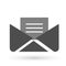 Sms message icon envelop icon illustration clip art symbol