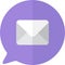 Sms message or mailbox smartphone icon vector