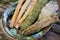 Smudge kit - Palo Santo sticks, Wildcrafted dried white sage Salvia apiana, Mugwort Artemisia vulgaris, and Siskiyou Cedar