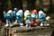 Smurfs fun toy dwarfs. Characters, figurine