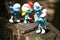 Smurfs fun toy dwarfs. Characters, figurine