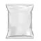 Snack bag pillow pouch mock up. White food pack