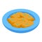 Snack food icon isometric vector. Dish potato