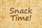 Snack time message with saltine crackers border