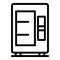Snack vending machine icon, outline style