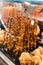 Snacks stall at the Boqueria market in Barcelona