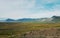 Snaefellsjokull, view of the famous mountain snow and the village in the western of Iceland, Europe