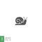 Snail icon, slug. Simple moving snail symbol shelled gastropod Animal