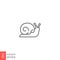 Snail icon, slug. Simple moving snail symbol shelled gastropod Animal