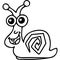 Snail kids coloring page