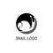 Snail logo creative template vector icon illustration design.