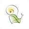 Snail mail. Abstract icon