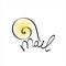 Snail mail. Concept illustration