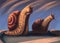 The snail race digital illustration