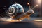 Snail running at lightspeed. Generative AI