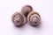 Snail shell design on white pepper