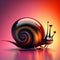 A snail with a spiral shell - Ai generated images