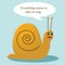 Snails pace cartoon