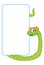 Snake. Baby animal banner