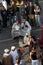 Snake charmer at famous Marrakesh square Djemaa el Fna