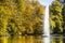 The Snake fountain in Sofiyivsky Park in autumn