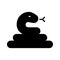 Snake Glyph Icon Animal Vector