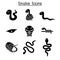 Snake icon set