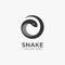 Snake logo. circular snake logo design