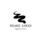 Snake logo template vector