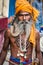 Snake sadhu India